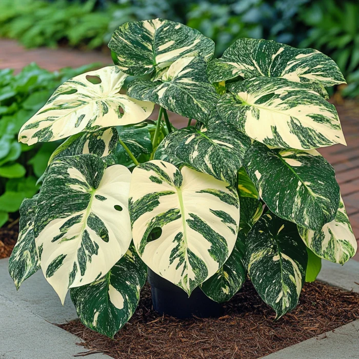 Variegated Monstera Thai Constellation Seeds – Rare Foliage Plant Seeds for Indoor & Outdoor Growing
