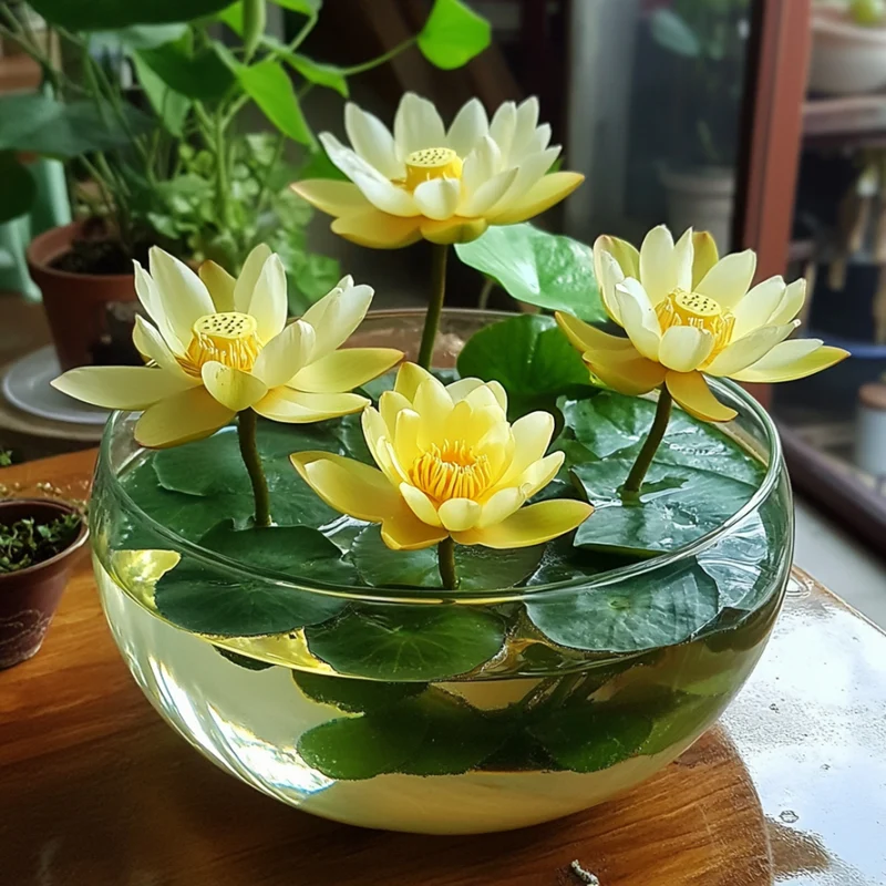 Yellow Lotus Seeds – Vibrant Aquatic Blooms for Pond & Water Gardens