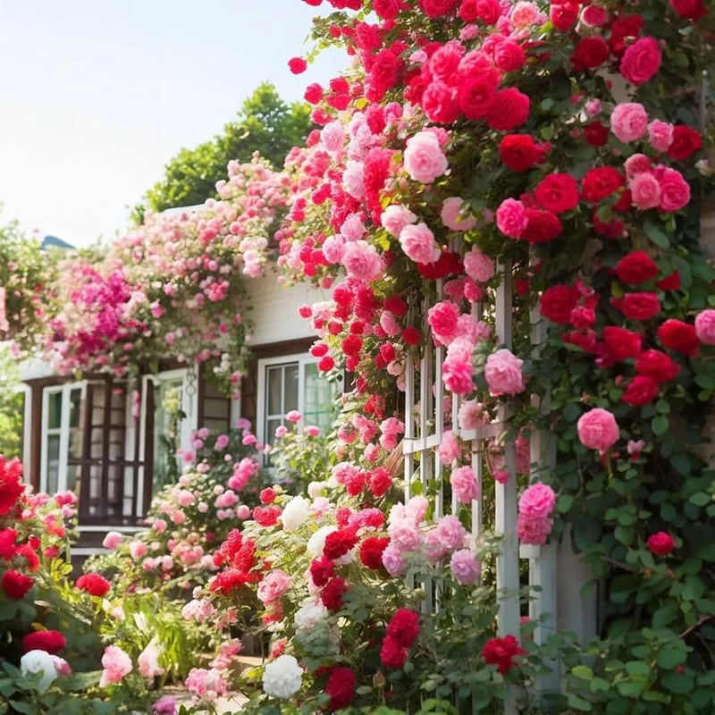 Mixed Climbing Rose Seeds for Planting - Create a Beautiful, Lush Garden with Vibrant Blooms