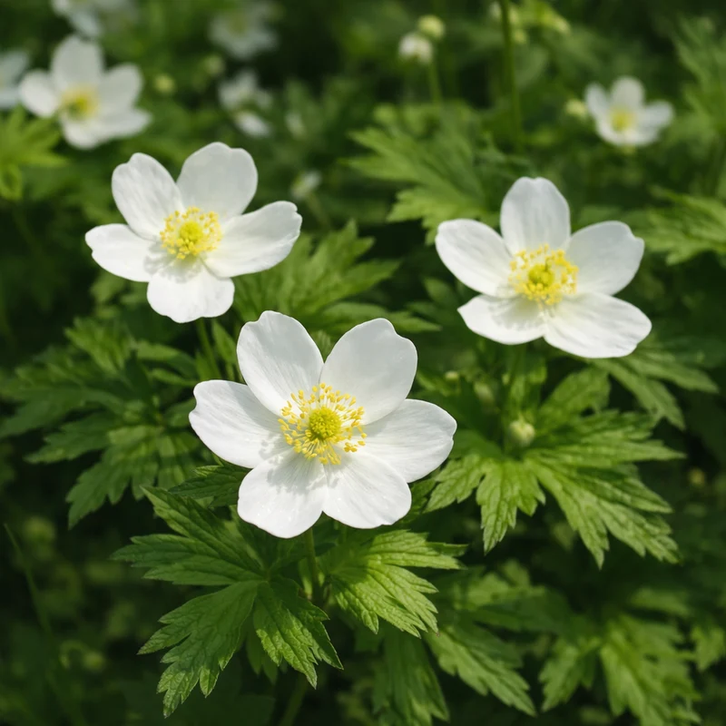 Anémone du Canada ( Anemonastrum canadense )