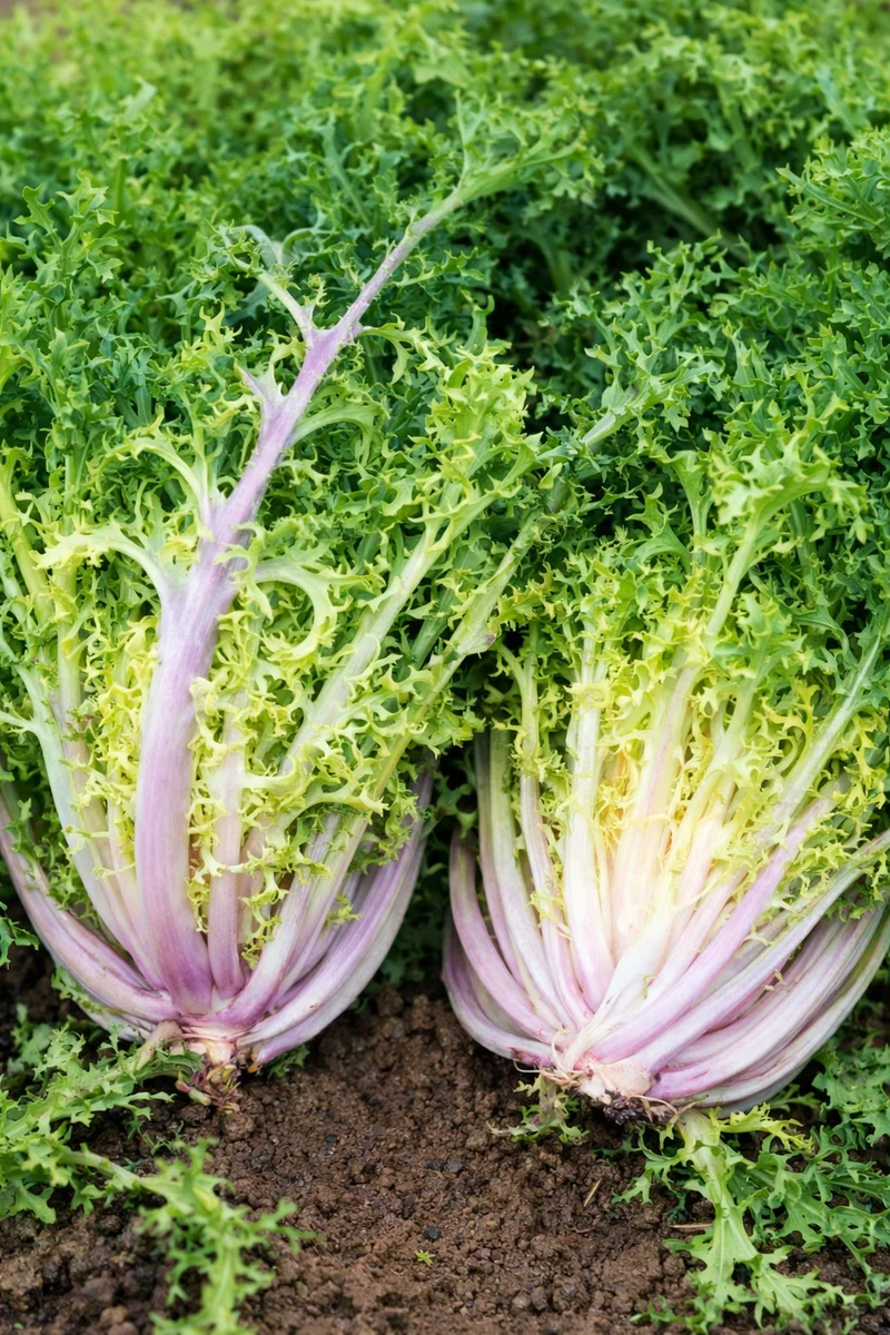 Endive frisée 'Pancalieri a Costa Rosata' (Cichorium endivia)