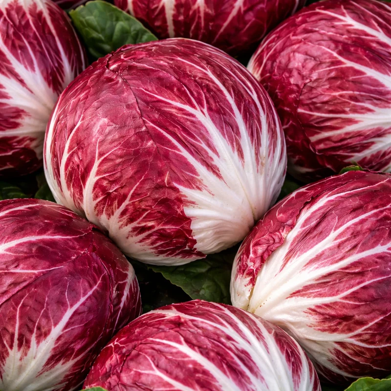Radicchio 'Di Chioggia Variegata' (Cichorium intybus)