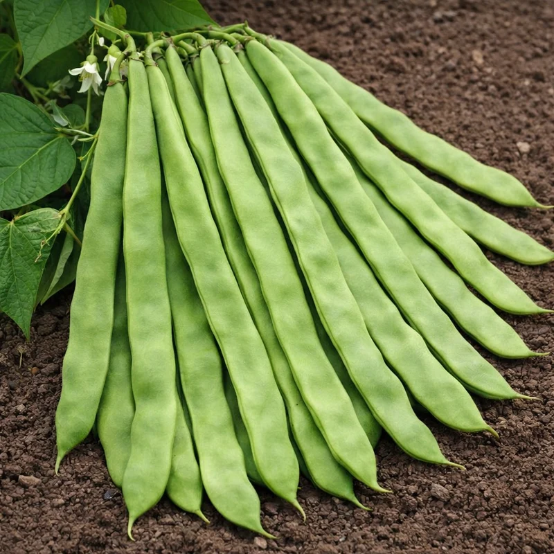 Haricot grimpant 'Supermarconi S.N.' (Phaseolus vulgaris)
