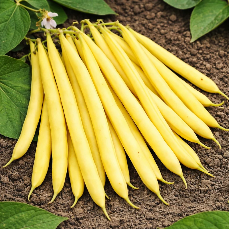 Haricot nain 'Brittle Wax' (Phaseolus vulgaris)