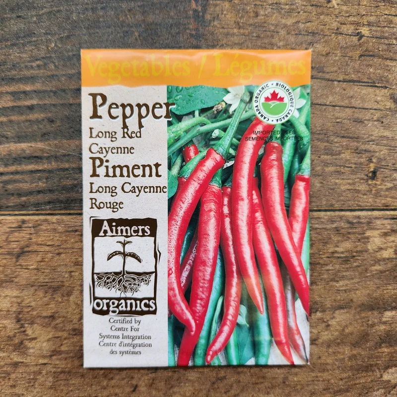 Piment fort long 'Cayenne Rouge' bio