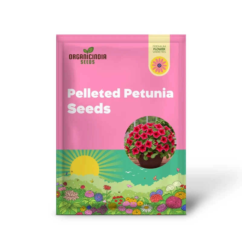 Red Pelleted Petunia Seeds - Easy-to-Sow Annuals for Brilliant Garden Blooms