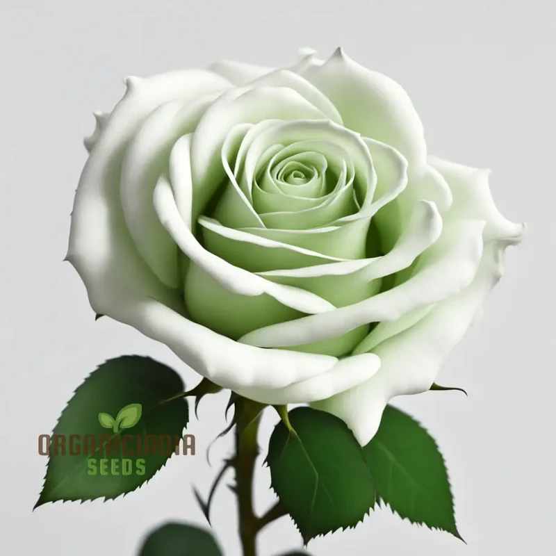 White Green Rose Flower Seeds - Elegant Blooms with Unique Coloration for Your Garden