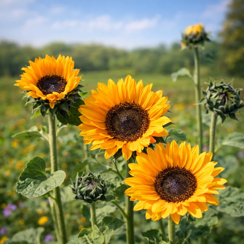 Tournesol ( Helianthus annuus ‘Soraya’)