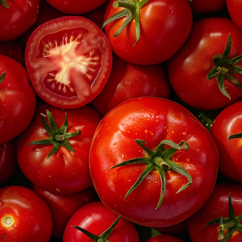 Tomate rouge ( Solanum lycopersicum ‘Mega Fantastique’)