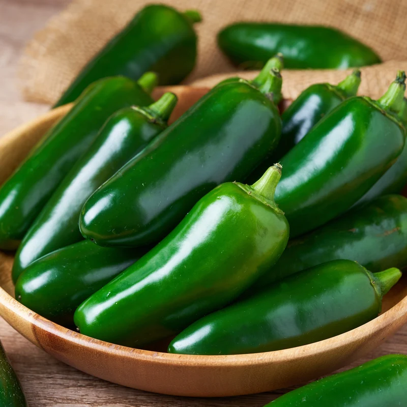 Piment fort vert ( Capsicum annuum ‘Jalapeno’)