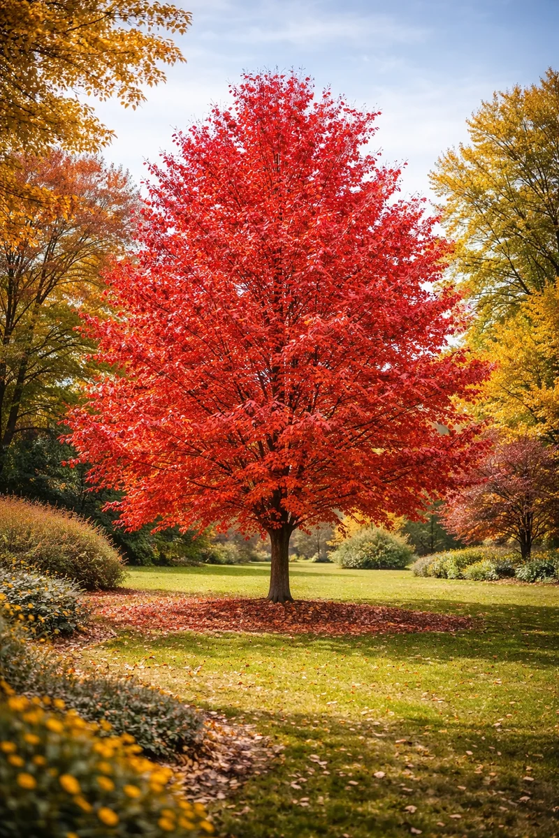Acer rubrum ‘Bowhall’