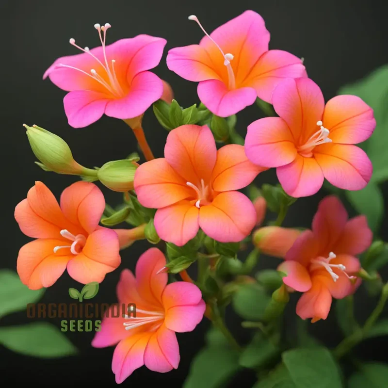 Premium Orange Pink Mirabilis Seeds - Rare Four O'Clock Flowers for Vibrant Garden Blooms, High Germination Rate, Ideal for Home Gardening & Landscaping