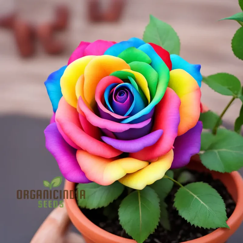 Rainbow Rose Flower Seeds, Grow Your Own Colorful Garden, Rose Flower for Gardening