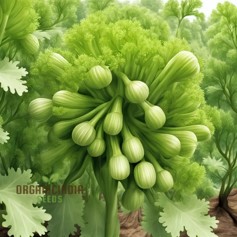 Tender Green Delights, Less Fiber Organic Green Celery Seeds for Smooth and Crisp Stalks