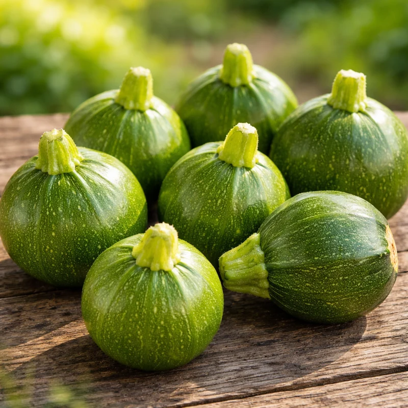 Zucchini rond ( Cucurbita pepo ‘Vert’)