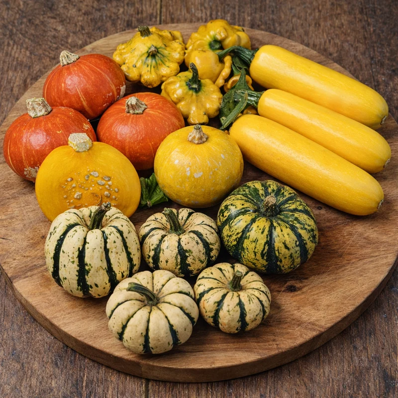 Courge mélange pour potager ( Cucurbita spp. )