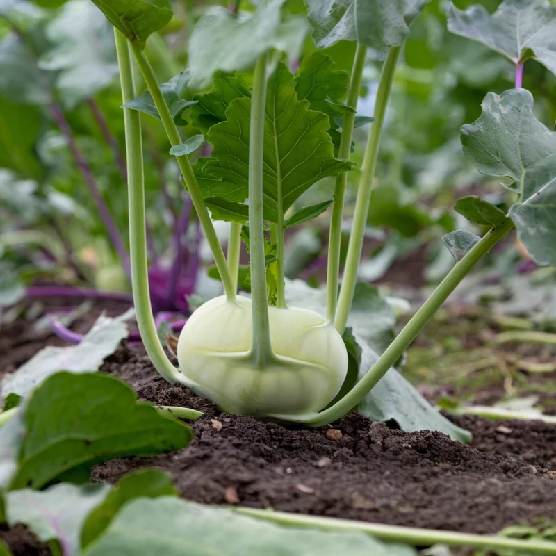 Chou-rave ( Brassica oleracea var. gongylodes ‘Quickstar’)