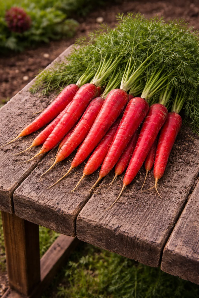 Carotte rouge ( Daucus carota )