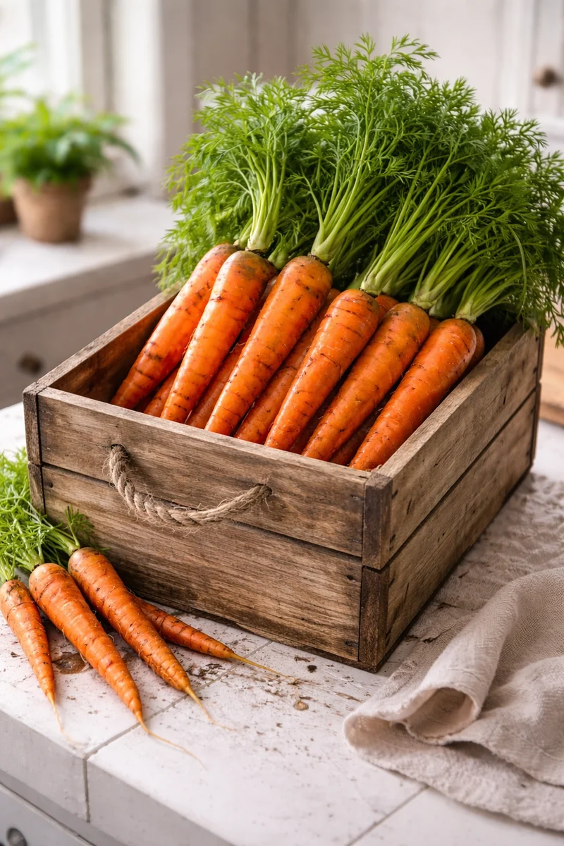 Carotte bio ( Daucus carota ‘Touchon’)
