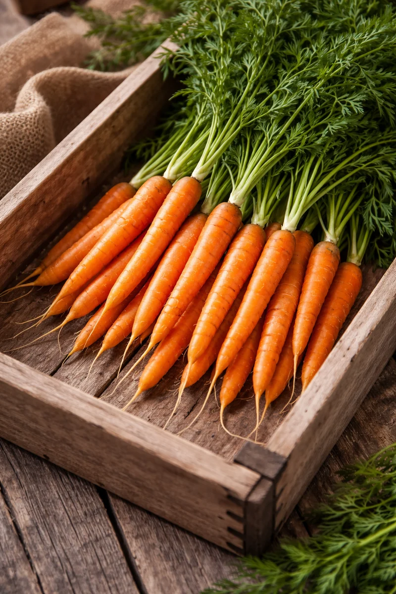 Carotte bio ( Daucus carota ‘Little finger’)