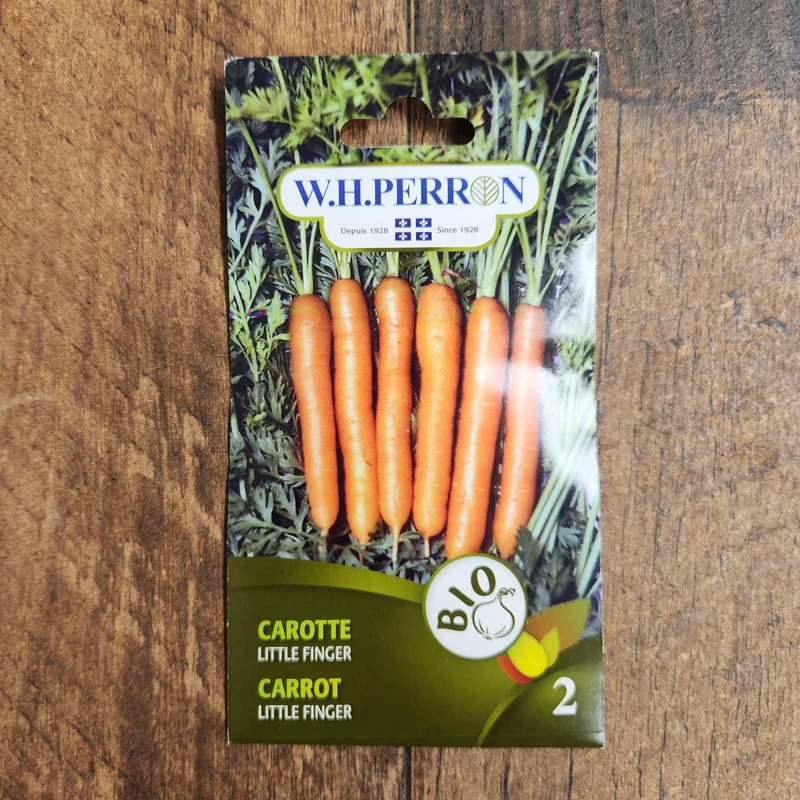 Carotte bio ( Daucus carota ‘Little finger’)