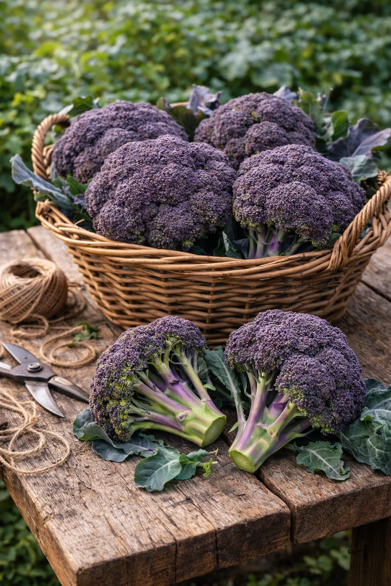 Brocoli ( Brassica oleracea var. italica ‘Purple Magic’)