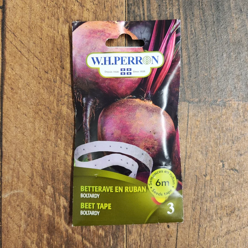 Betterave sur ruban ( Beta vulgaris ‘Boltardy’)