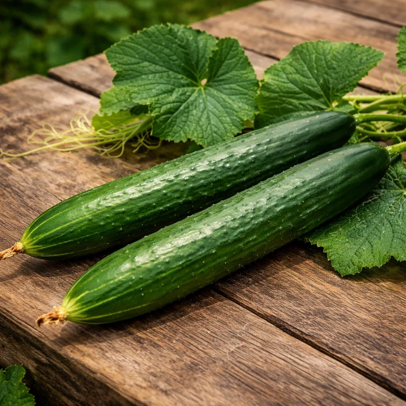 Concombre anglais bio ( Cucumis sativus ‘Burpless’)