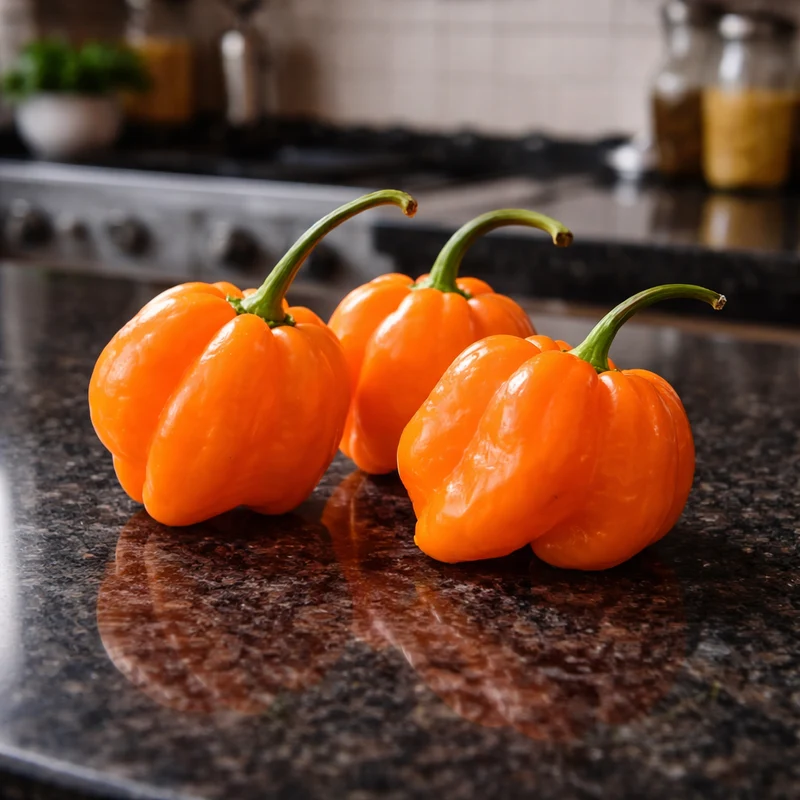Piment fort ‘Scotch Bonnet Freeport’ ( Capsicum chinense )