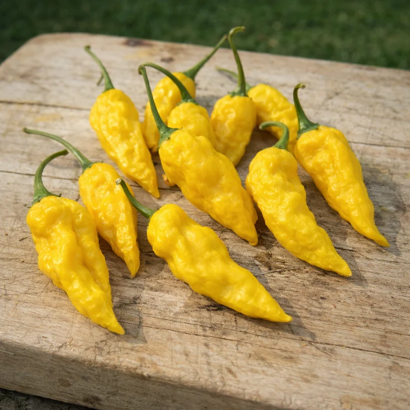 Piment ‘Lemon Ghostly Jalapeno’ ( Capsicum spp.)