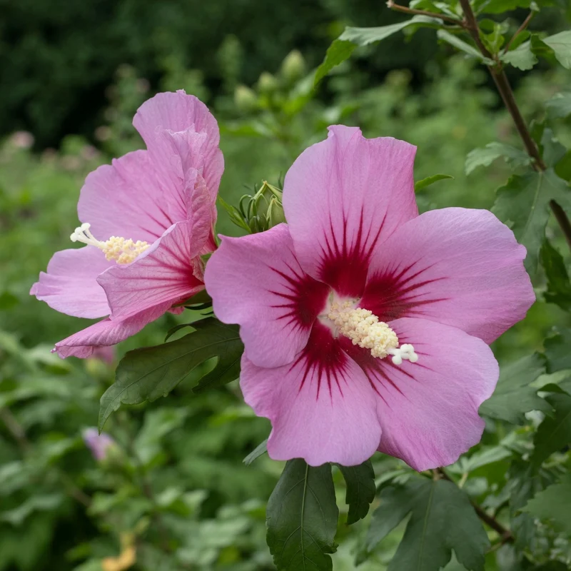 Hibiscus ‘Minerva’ ( Hibiscus syriacus ‘Minerva’)