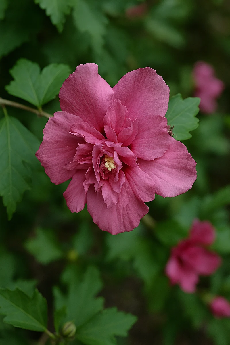 Hibiscus ‘Boule de Feu’ ( Hibiscus syriacus ‘Boule de Feu’)