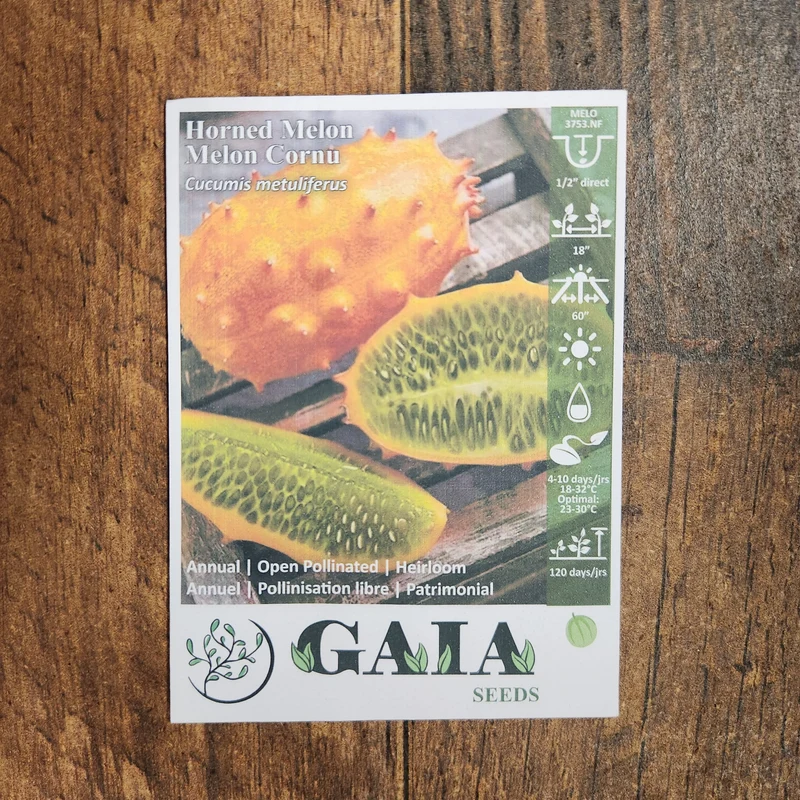 Melon Cornu (Kiwano) bio