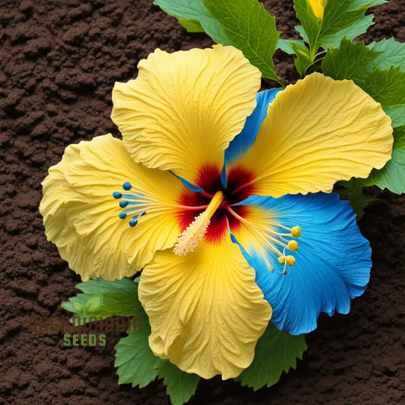 Yellow Blue Hibiscus Flower Seeds, Add Vibrant Colors to Your Garden