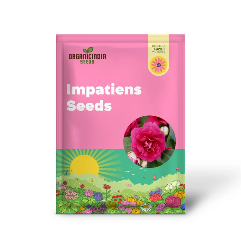 Double Impatiens Seeds Heat Tolerant, Well Branched Perennial, Grow as Annuals for Beds, Borders And Containers