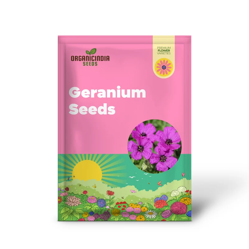 Geranium Seeds (Premium Geranium Seeds) - Fragrant Leaves & Low-Maintenance Ornamental Plants
