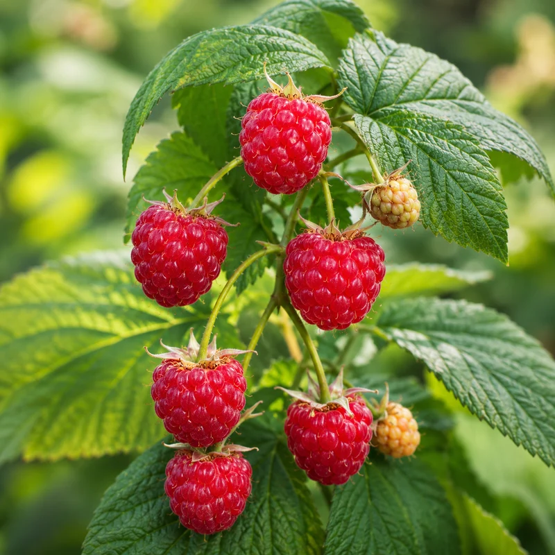 Framboisier ‘Heritage’ ( Rubus idaeus ‘Heritage’)