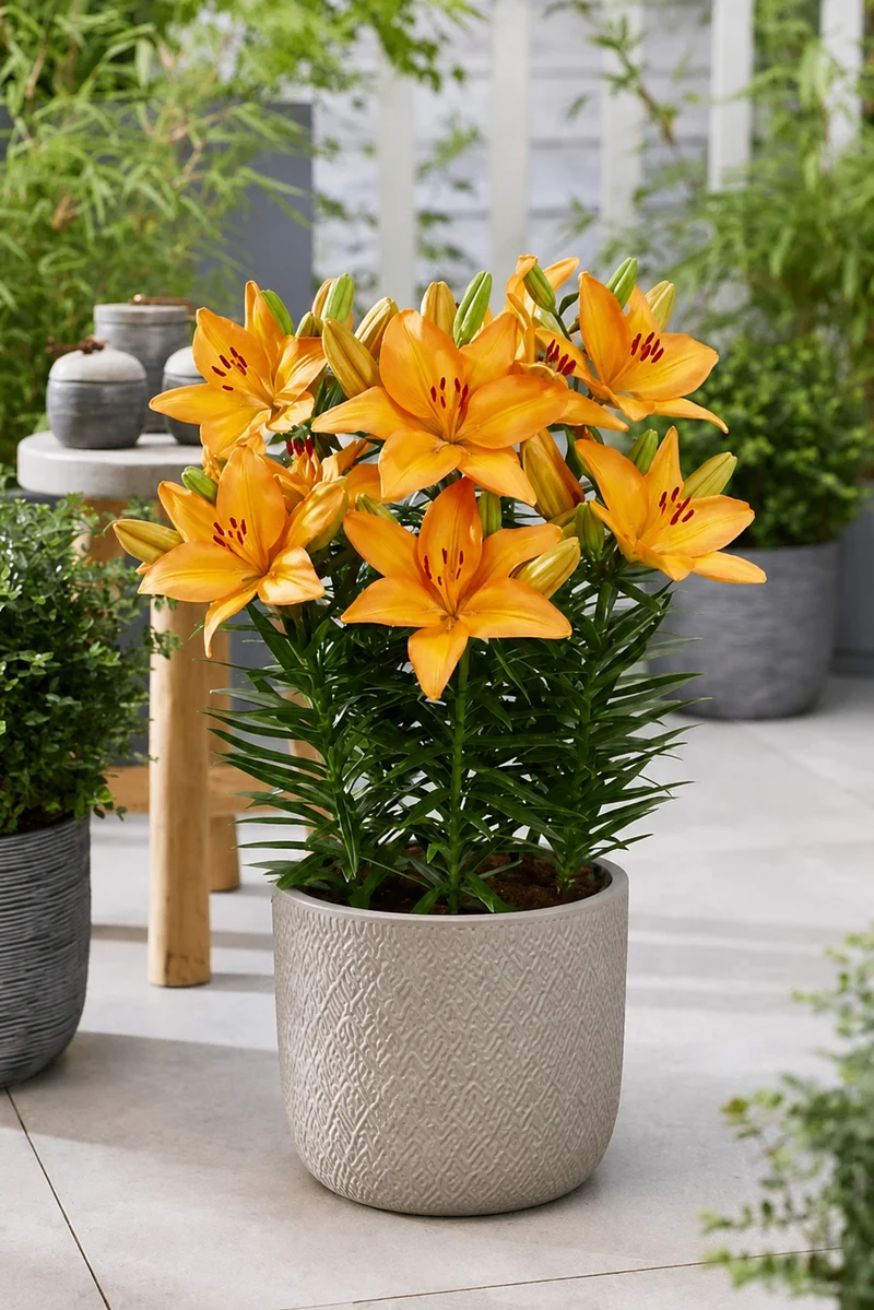 Lis asiatique ‘Lava Joy’ (Lilium hybride asiatique)