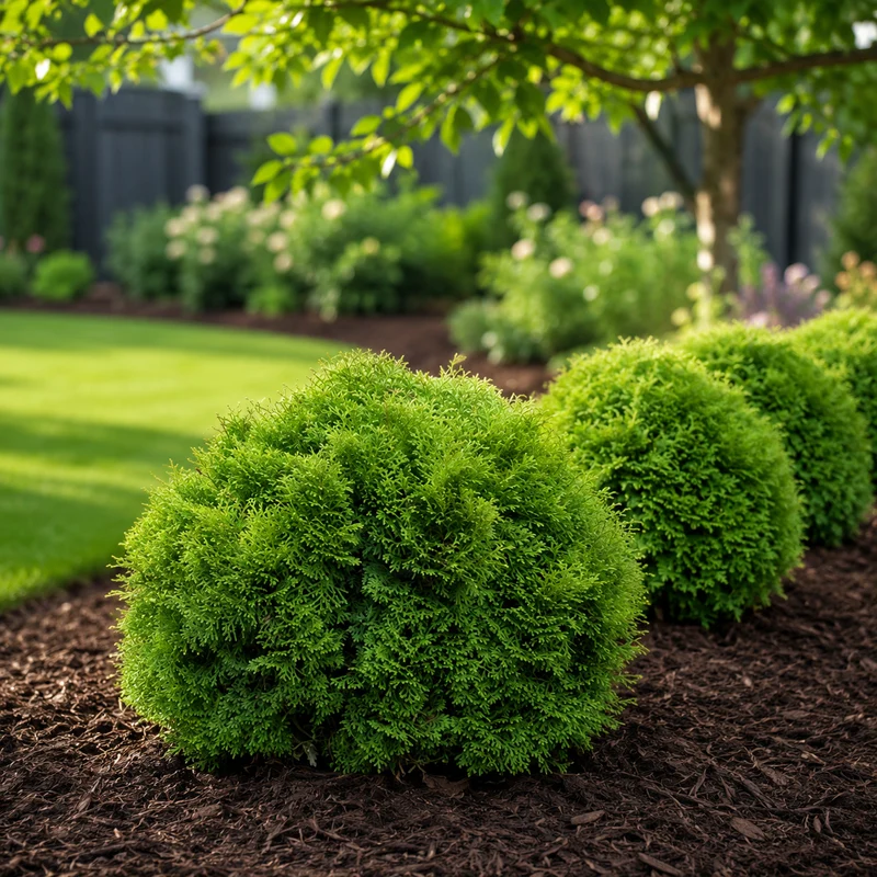 Thuya occidental Tater Tot® ( Thuja occidentalis ‘SMNTOBAB’)