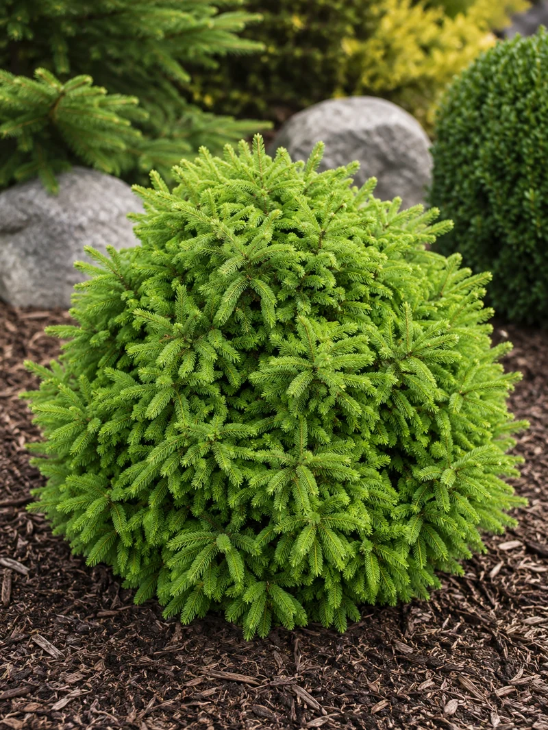 Épinette de Norvège naine ‘Clanbrassiliana’ ( Picea abies ‘Clanbrassiliana’)