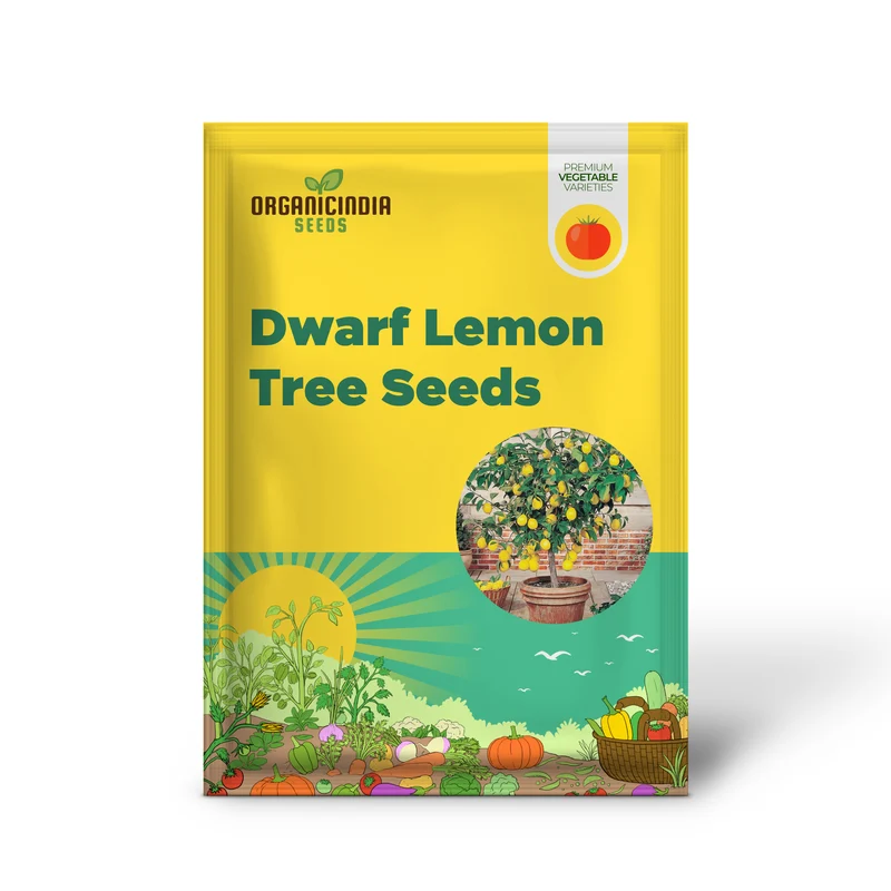 Meyer Dwarf Lemon Tree Seeds - Fragrant Evergreen Fruit Tree for Containers, Attracts Bees & Butterflies-35Pcs