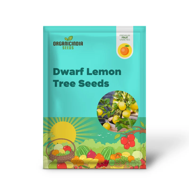 Dwarf Lemon Tree Seeds for Planting – Non-GMO Heirloom Fruit Seeds, Evergreen, High Yield – Ideal for Home, Patio, Balcony (20 Pieces)