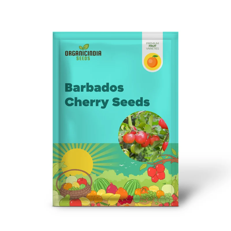Barbados Cherry (Acerola) Seeds, Malpighia Emarginata Tropical Fruit Rich in Vitamin C & A for Juices Culinary 10Pcs Fruit Seeds