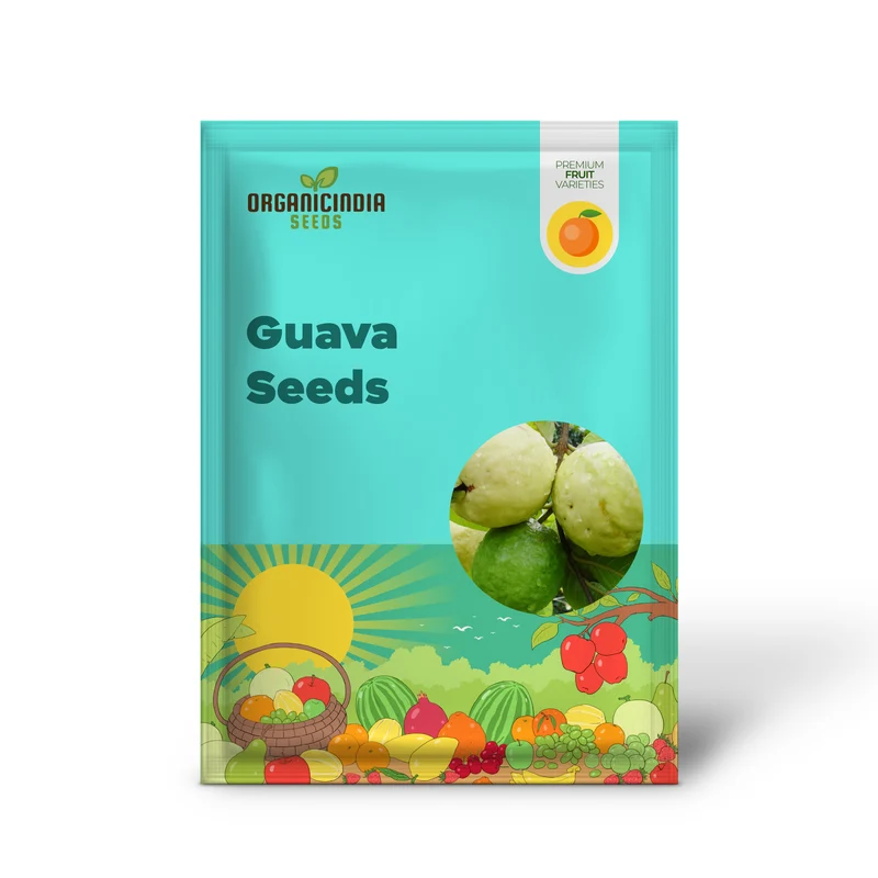 Guava Seeds - Red Psidium Guajava, Sweet Fragrant Tropical Fruit Seeds, Perennial – 50 Pcs
