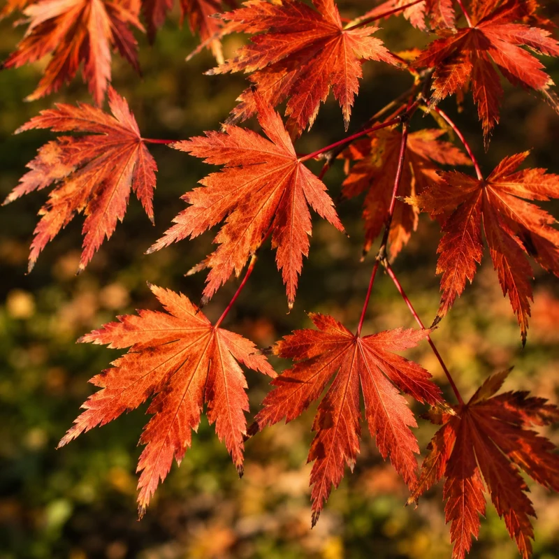 Érable Northern Glow® ( Acer pseudosieboldianum × Acer palmatum ‘Hasselkus’)