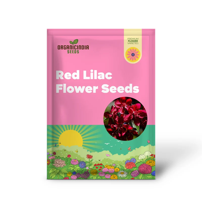 Red Lilac Seeds Hardy Perennial Flowering Tree Fragrant Blooms for Garden Shrubs Ideal for Planting in Outdoor Spaces Long Lasting and Low Maintenance