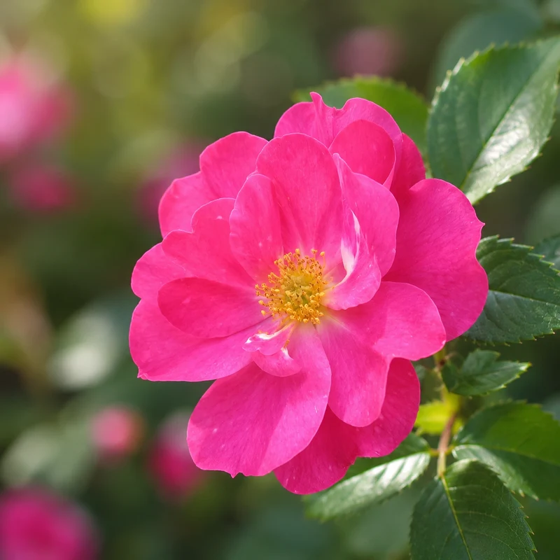 Rosier rustique grimpant ‘William Baffin’ ( Rosa ‘William Baffin’)