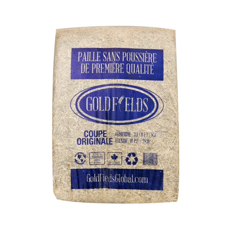 Paille Goldfields 85 L – Paillis horticole naturel
