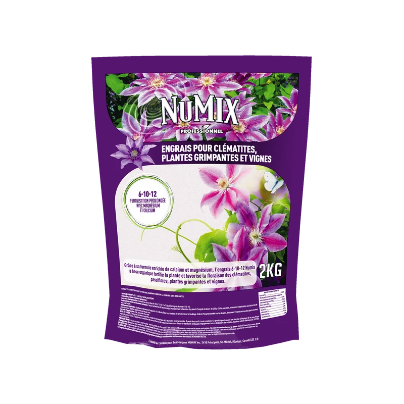 Engrais pour clématites, vignes et plantes grimpantes Numix 6-10-12