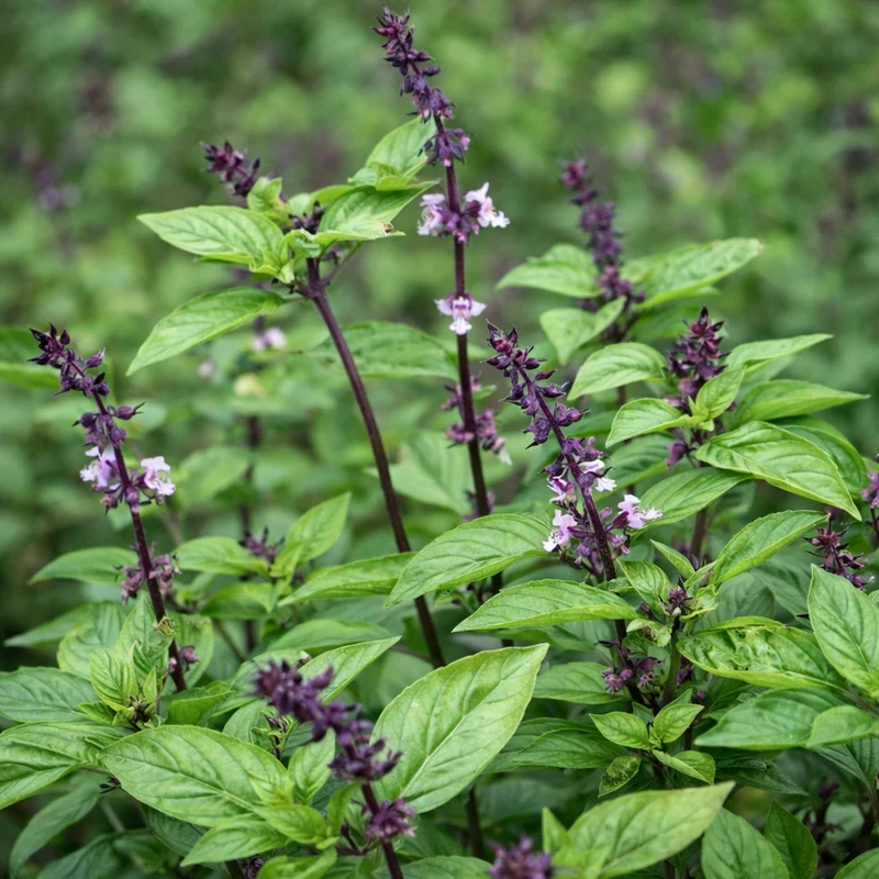 Basilic cannelle ( Ocimum basilicum )
